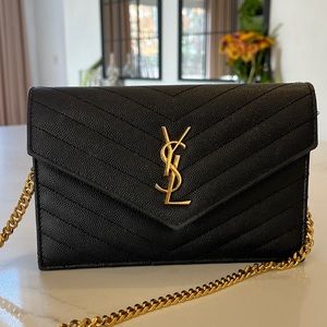 YSL crossbody purse with original dust bag, box and cards